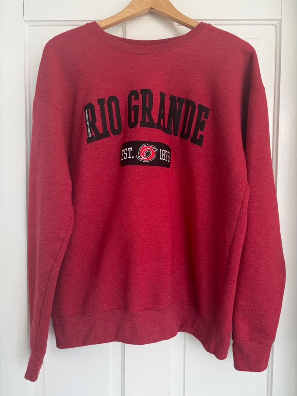 University of Rio Grande Red Sweatshirt Size M/L Excellent Condition